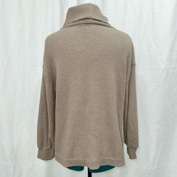 Gap Brown Waffle-Knit Turtleneck Sweater | Sz S - Picture 6 of 8